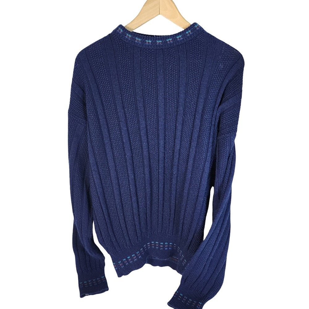 Loafers by Reeds James Mens‎ Blue Knit Crewneck Sweater Size Medium